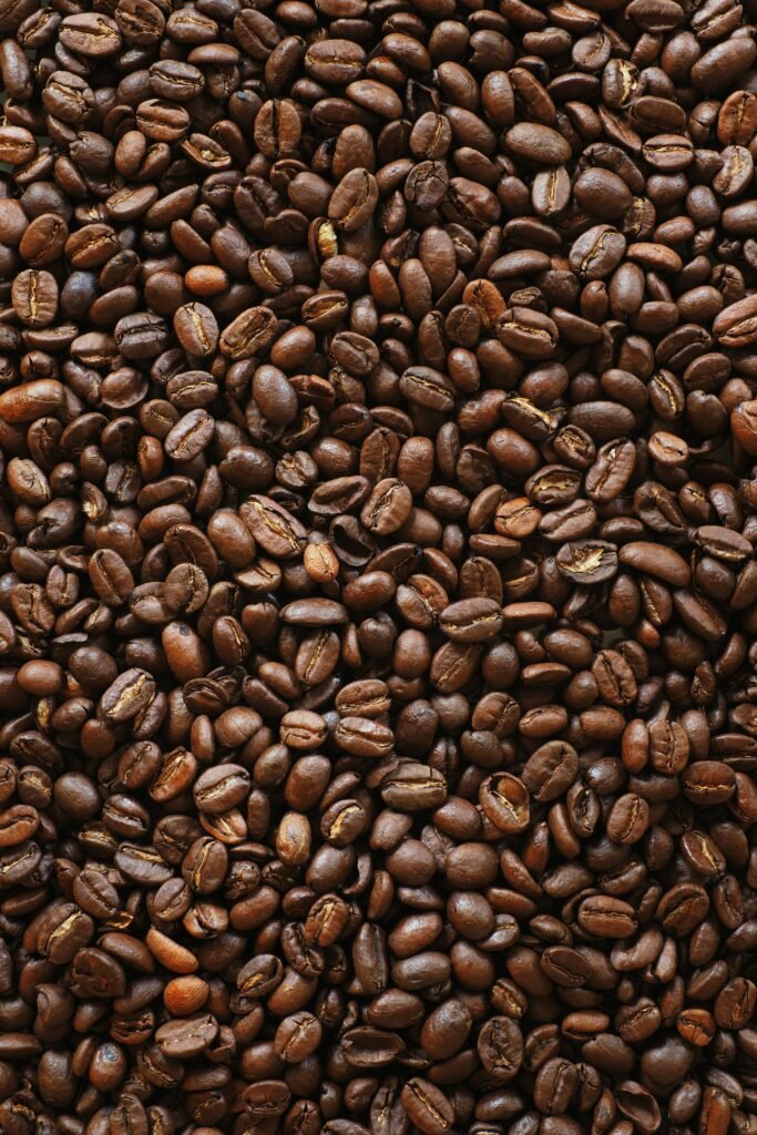 Grains de café torréfiés